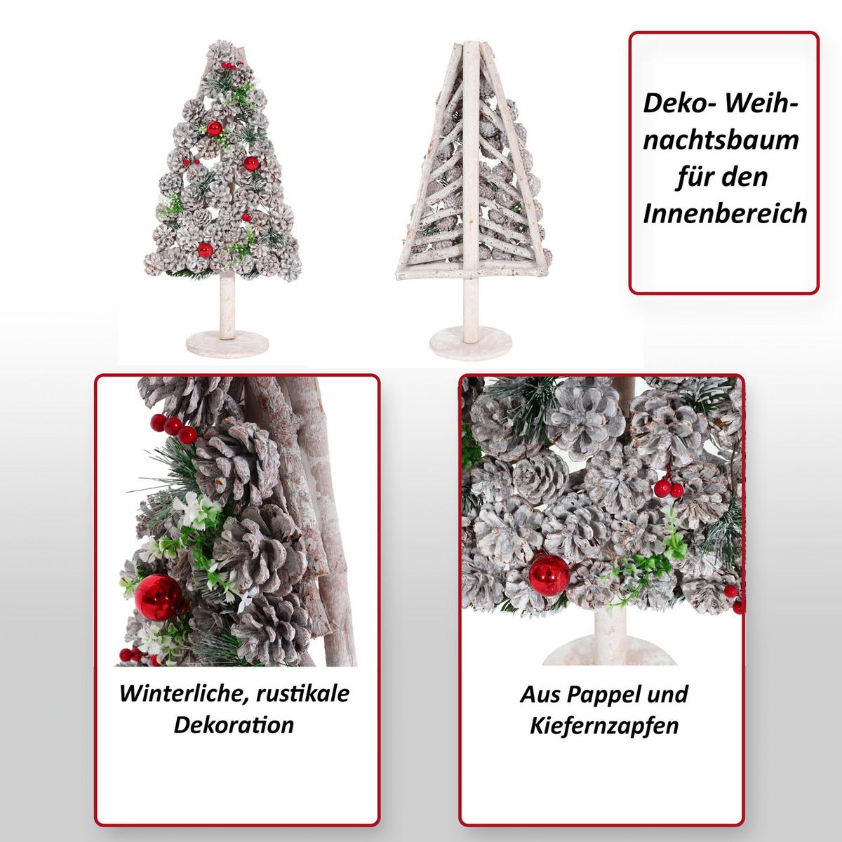 DEKO-WEIHNACHTSBAUM Weiß - Weiß, Holz (60cm) - MCW