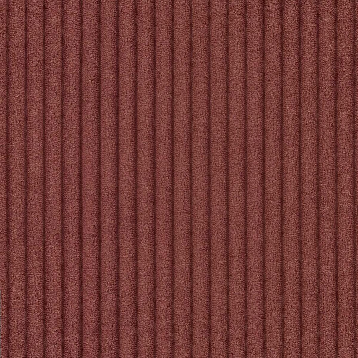 SITZGARNITUR 3+2 Tove Terrakotta Cord - Terracotta/Schwarz, Holz/Kunststoff (175/65/80cm) - S-Style Möbel