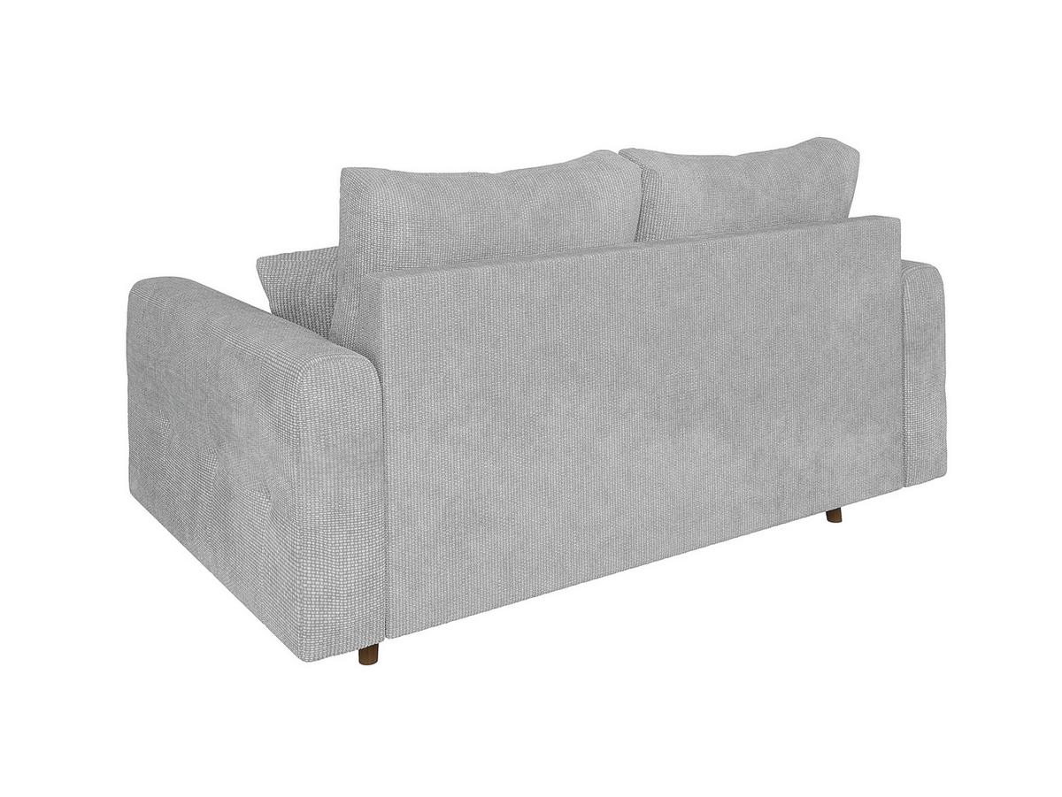 2-SITZER-SOFA Sigurd Hellgrau Chenille - Hellgrau/Braun, Holz/Textil (150/81/93cm) - S-Style Möbel