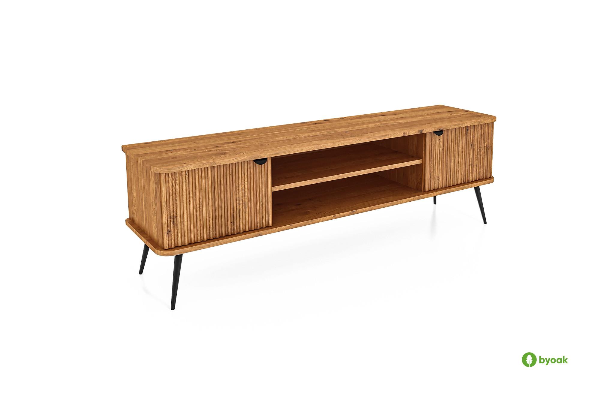 TV-STÄNDER LINA Wildeiche - Wildeiche, Holz (180/57/46cm) - byoak