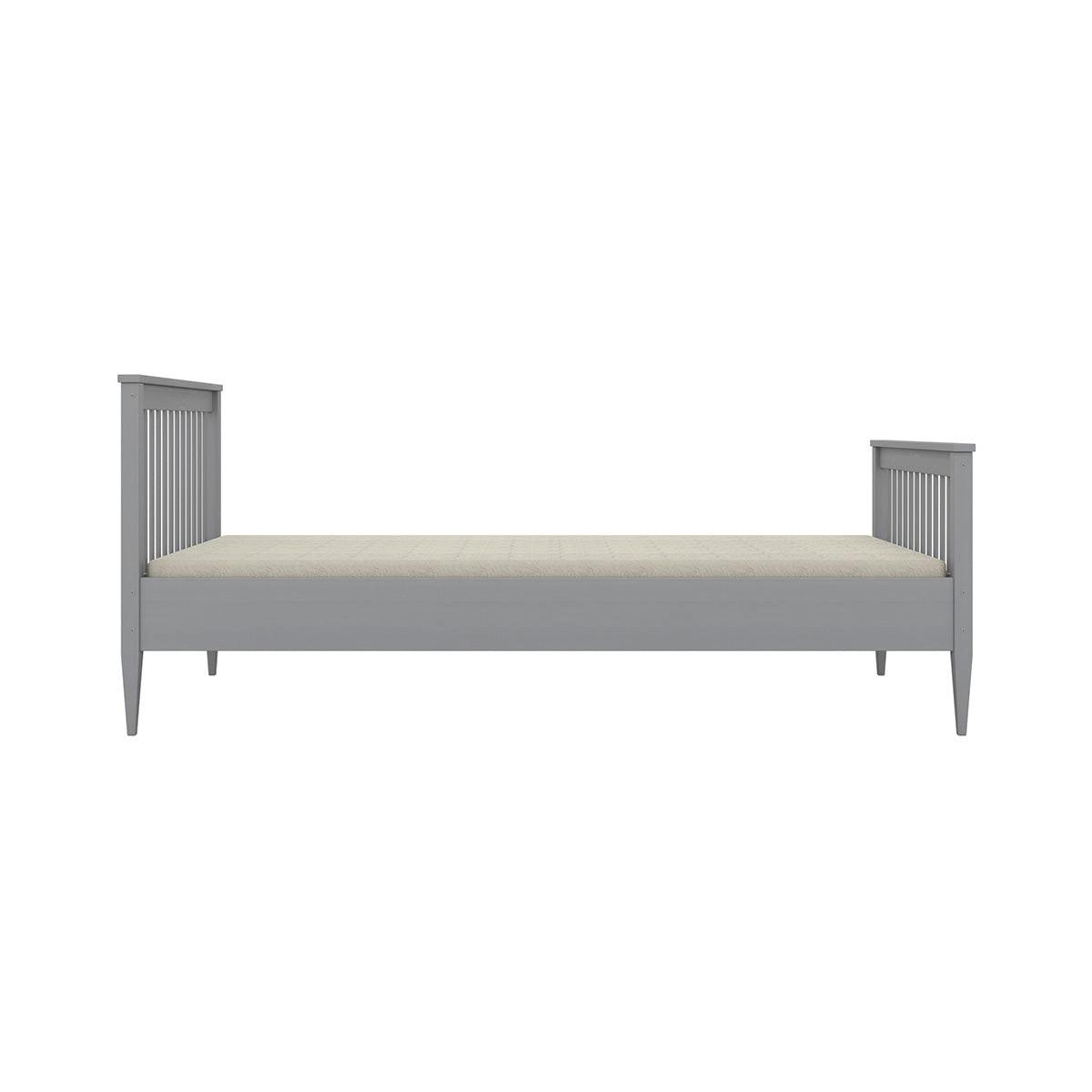 BETT 90/200 Emilia Grau - Grau, Holz (90/200cm) - Petits-meubles