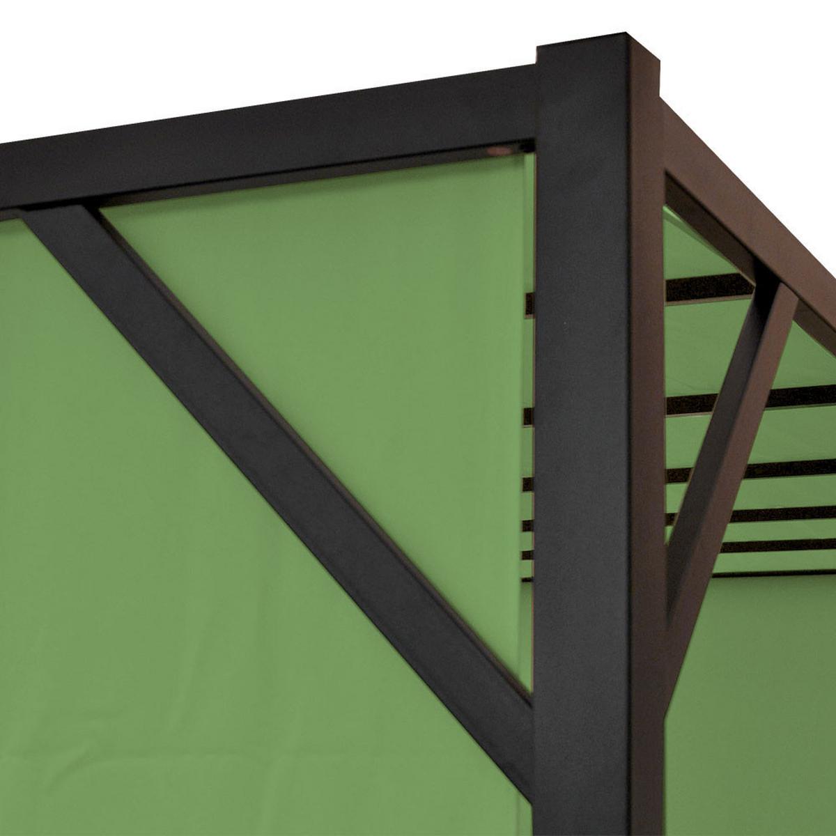 PERGOLA BEJA Grün - Grün, Metall (305/212/405cm) - MCW