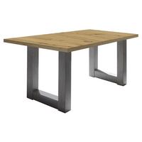 ESSTISCH ausziehbar Eila 3 140 x 90 x 75 Esszimmertisch Graphit/Asteiche - Eiche Artisan, Holz (140/90/75cm) - 58aufmkessel