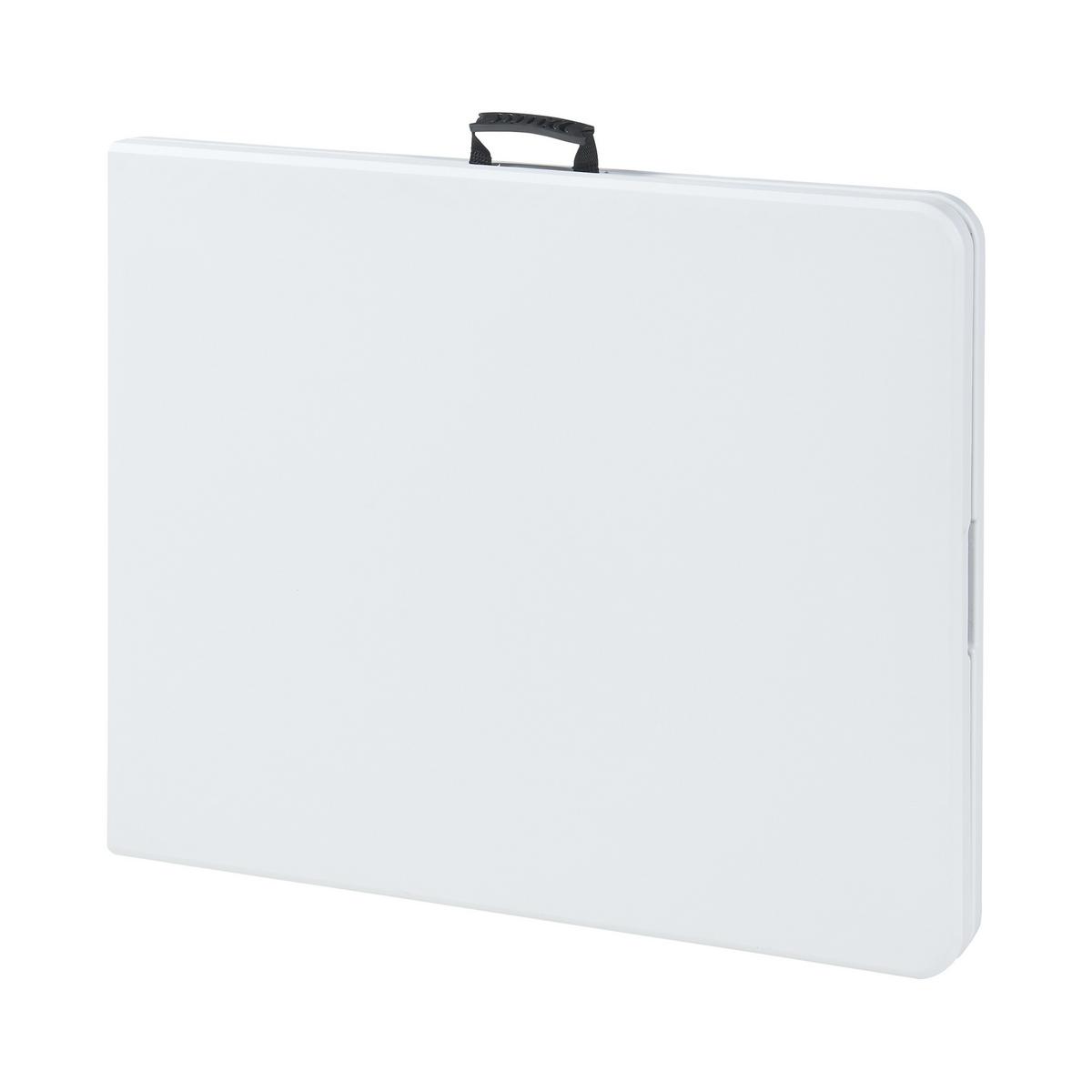 KLAPPTISCH Ljusnarsberg - Weiß, Kunststoff/Metall (180/75/72cm) - [en.casa]