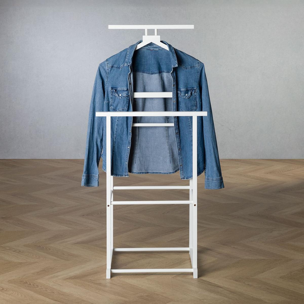 HERRENDIENER KANNA weiß - Weiß, Holz (49/109/40cm) - IDIMEX