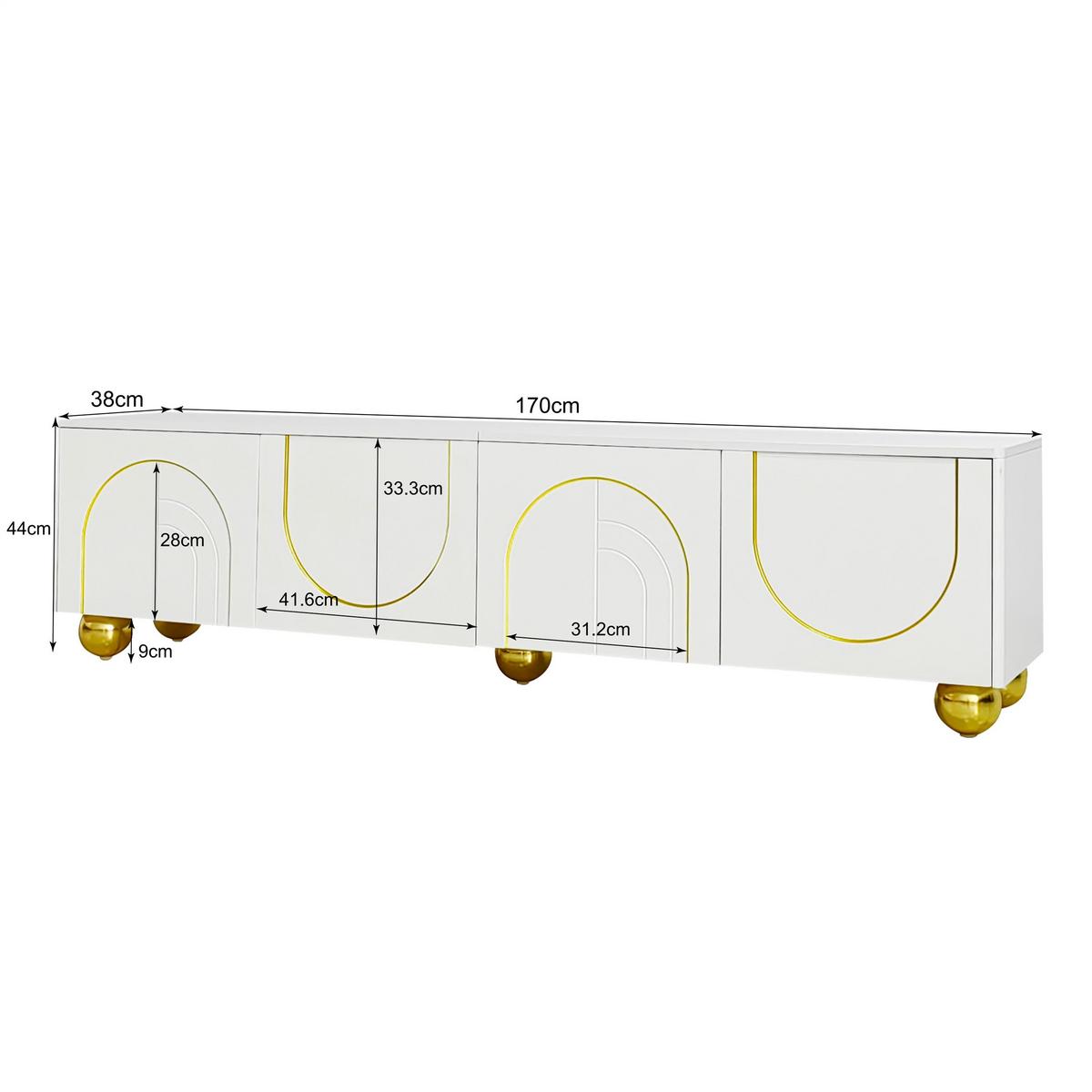 TV-SCHRANK 150 cm 2 Schubladen, 1 Schrank, Holzfarbe & Schwarz Für 60-Zoll Fernseher, Lowboard mit Kabelmanagement - Walnussfarben, Holzwerkstoff (150/44/38cm) - Urban Meuble