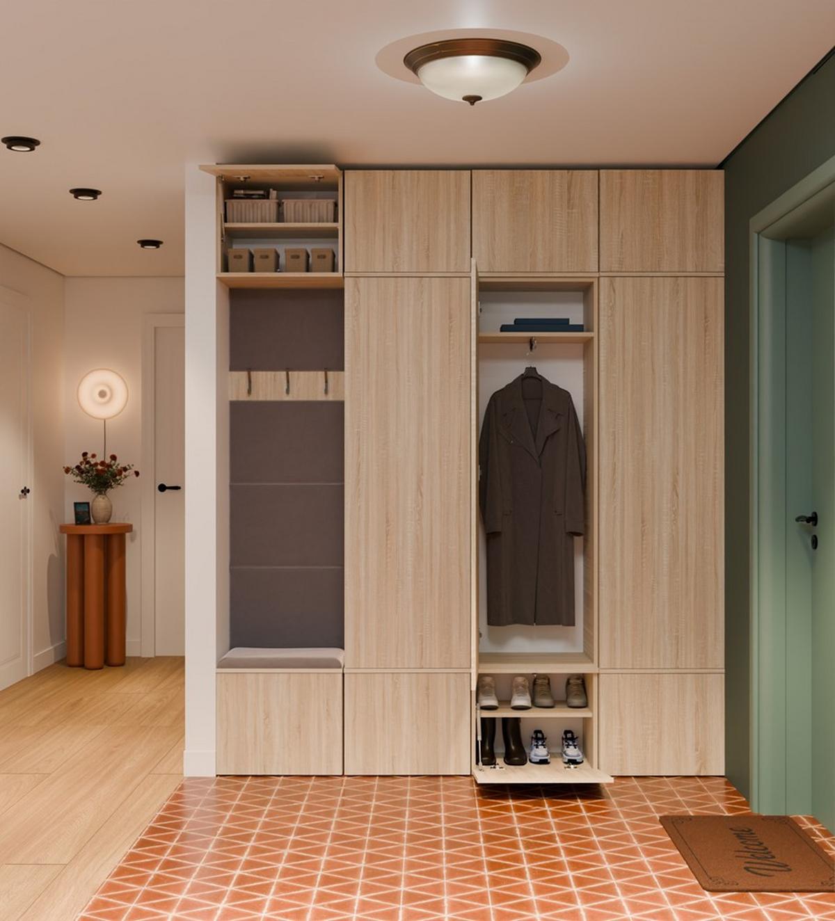GARDEROBENSCHRANK modern, Schrank Set Kleiderschrank - Schuhschrank Sonoma Eiche 200/238/35 - Sonoma Eiche, Holzwerkstoff (200/238/35cm) - RAUMHIRSCH FURNITURE