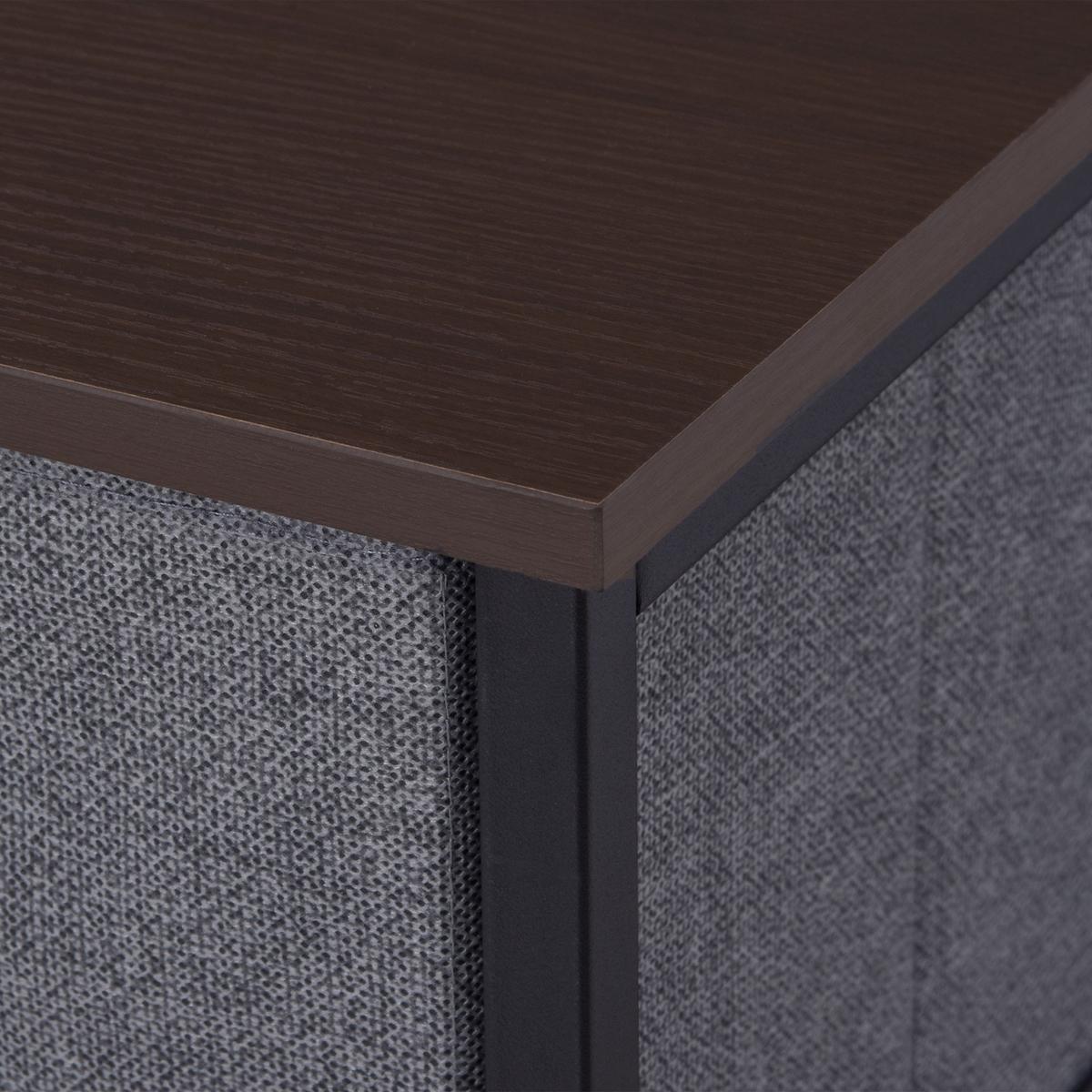 SCHUBLADENSCHRANK 7 faltbare Stoffschublade Aufbewahrungsschrank Metallgestell - Dunkelgrau, Metall (30/71/63.5cm) - HOMCOM