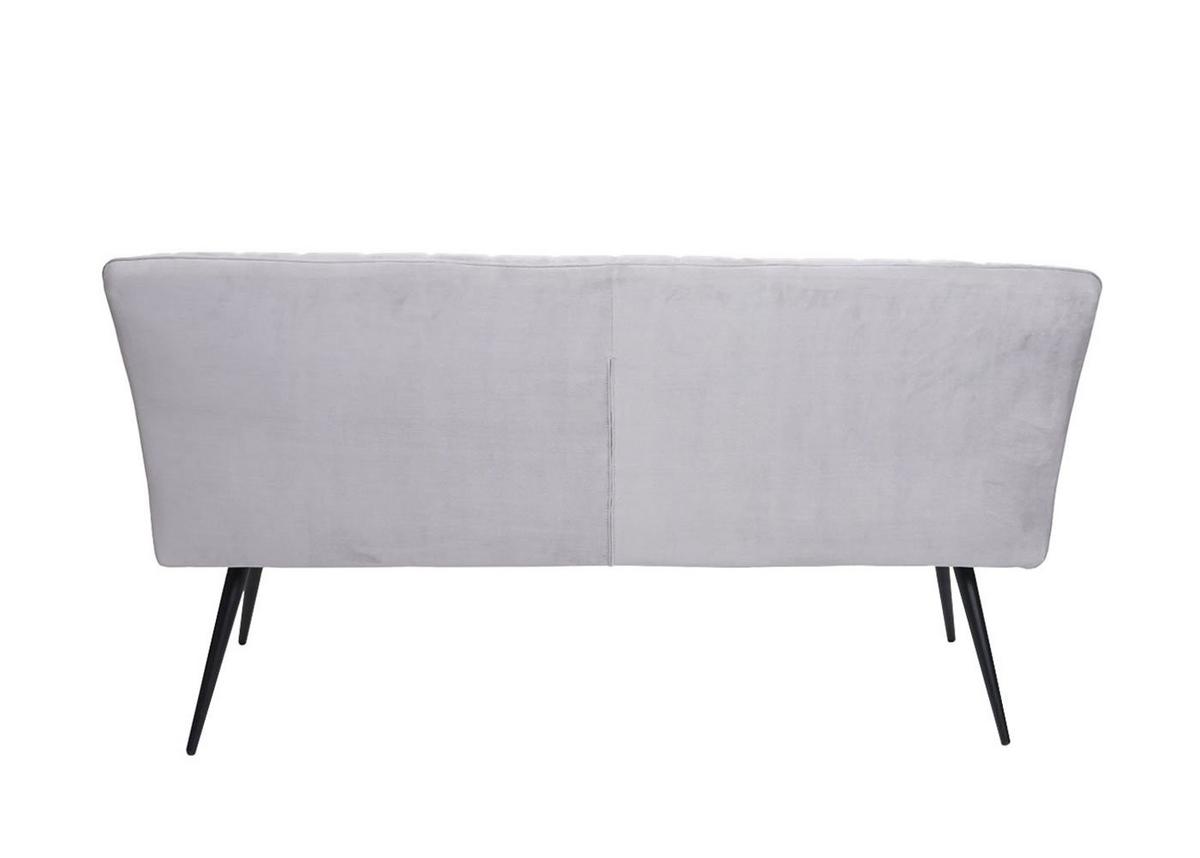 SITZBANK Hellgrau - Hellgrau, Metall (160/90/60cm) - MCW