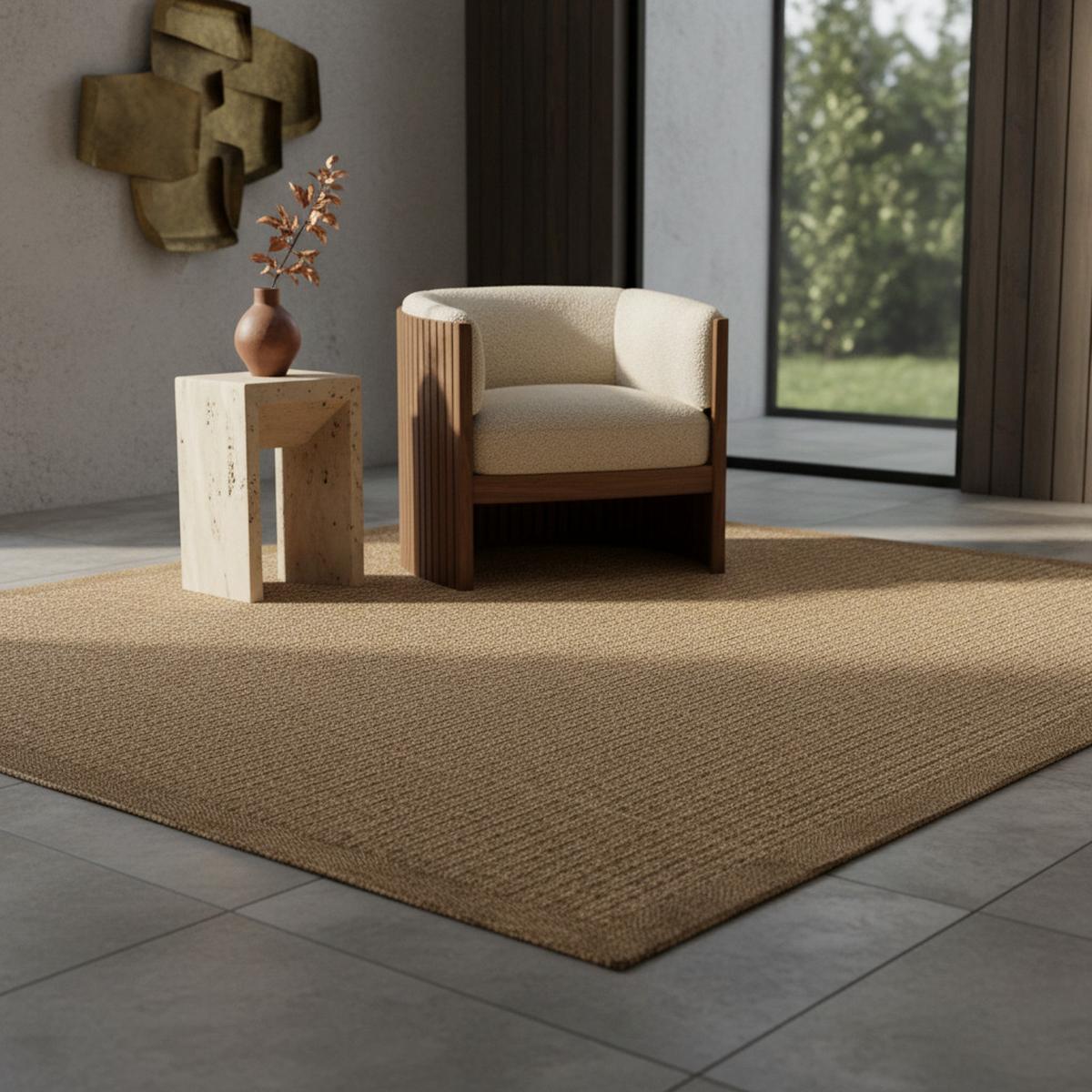 TEPPICH Outdoor DAFNE in Braun, einfarbig, 80 x 150 cm - Braun, Textil (150/80cm) - KADIMA DESIGN