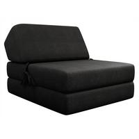 KLAPPSOFA Kevin - Schwarz, Textil (73/58/90cm) - MIRJAN24