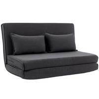BODENSTUHL Polyester Dunkelgrau - Dunkelgrau, Textil (208/13/135cm) - HOMCOM