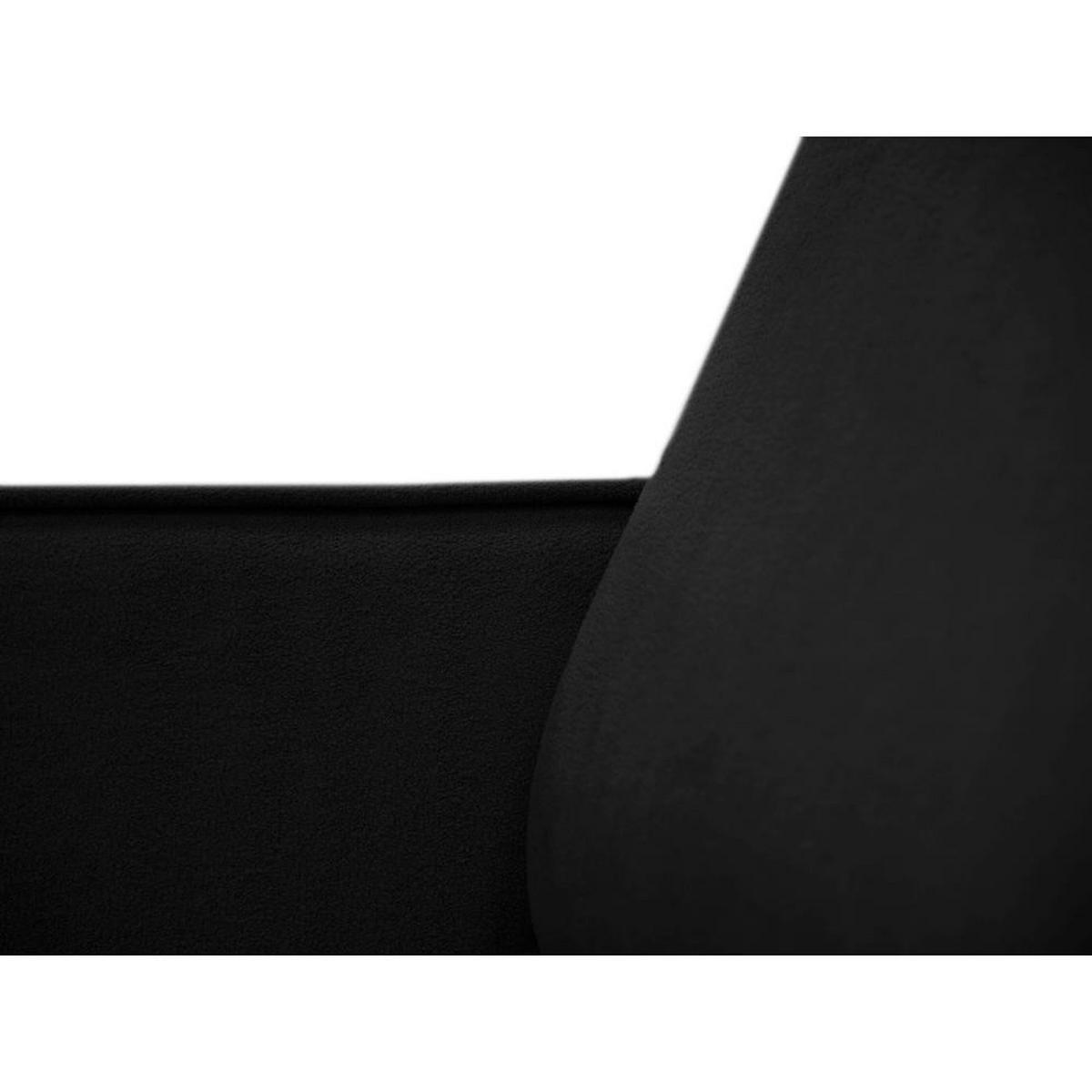 ECKSOFA ohne Schlaffunktion Pedro L schwarz rechts - Schwarz, Kunststoff/Textil (267/170cm) - Beautysofa