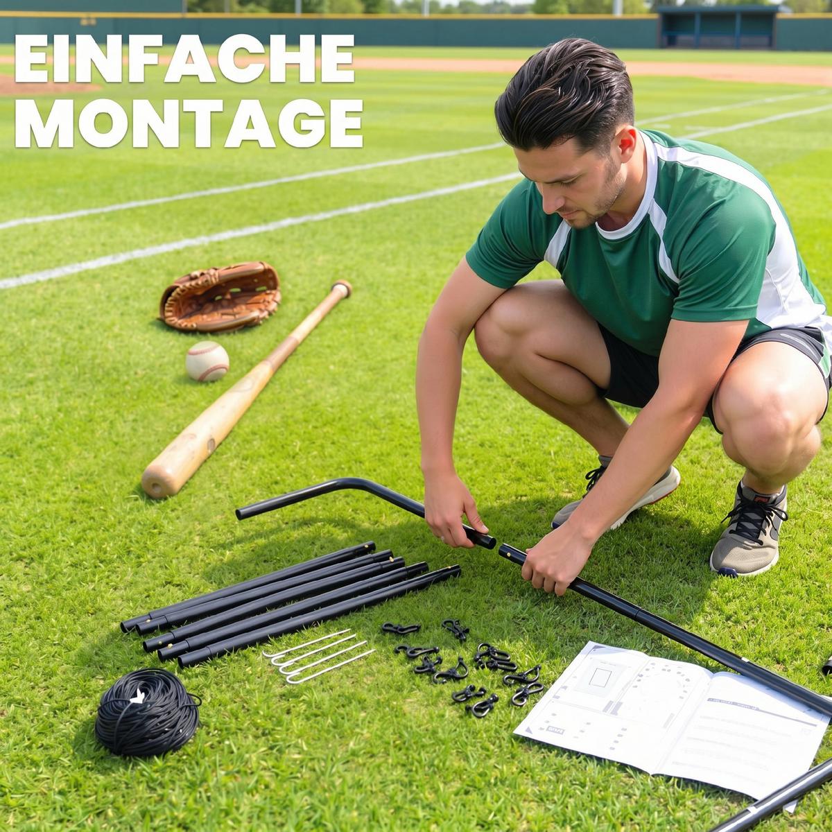 REBOUNDER Kickback Tor Rückprallwand Trainingsnetz Stahl 75x126cm - Schwarz, Metall (80/90cm) - HOMCOM
