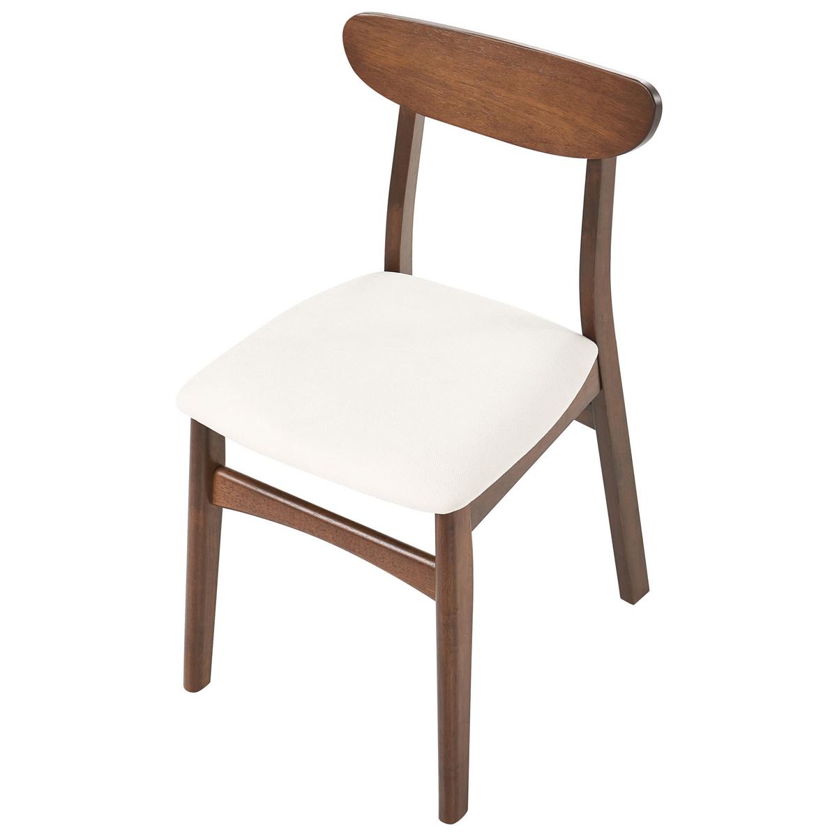 ESSZIMMERSTUHL 2er-Set Holz Braun/Hellbeige Doyle - Beige, Holz (45/78/50cm) - Beliani