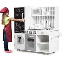KINDERKÜCHE Weiß - Weiß, Holz (83/80/32cm) - COSTWAY