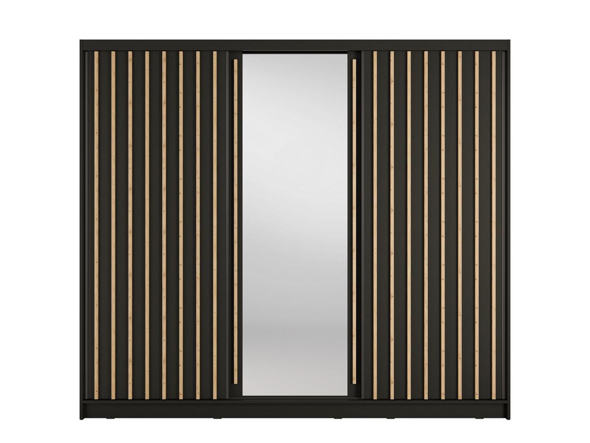 KLEIDERSCHRANK Graphitgrau 248/215/62 - Graphitfarben, Holzwerkstoff (248/215/62cm) - RAUMHIRSCH FURNITURE
