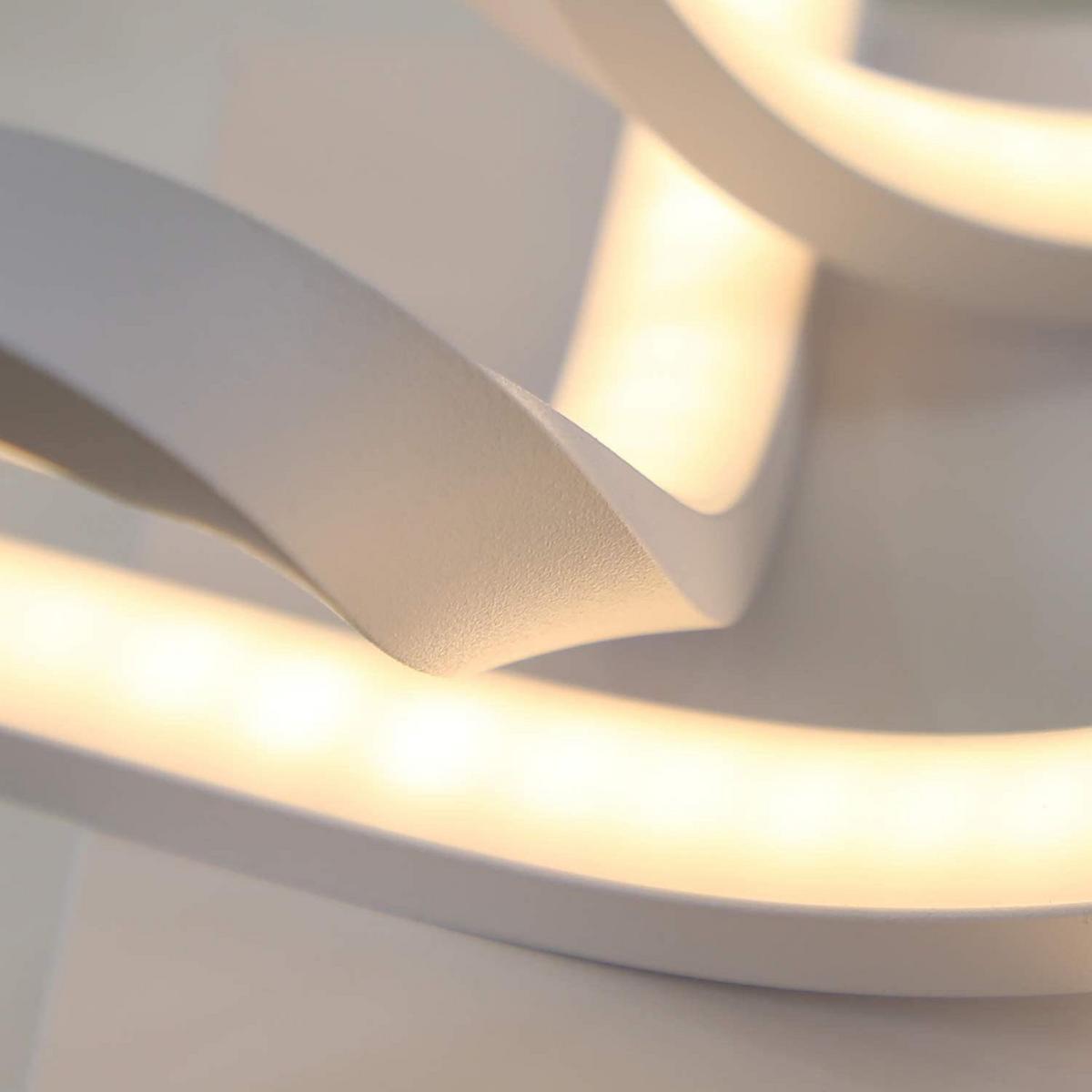 LED-DECKENLEUCHTE VanCleef 65/65/14cm - Weiß, Metall (65/65/14cm) - ZMH