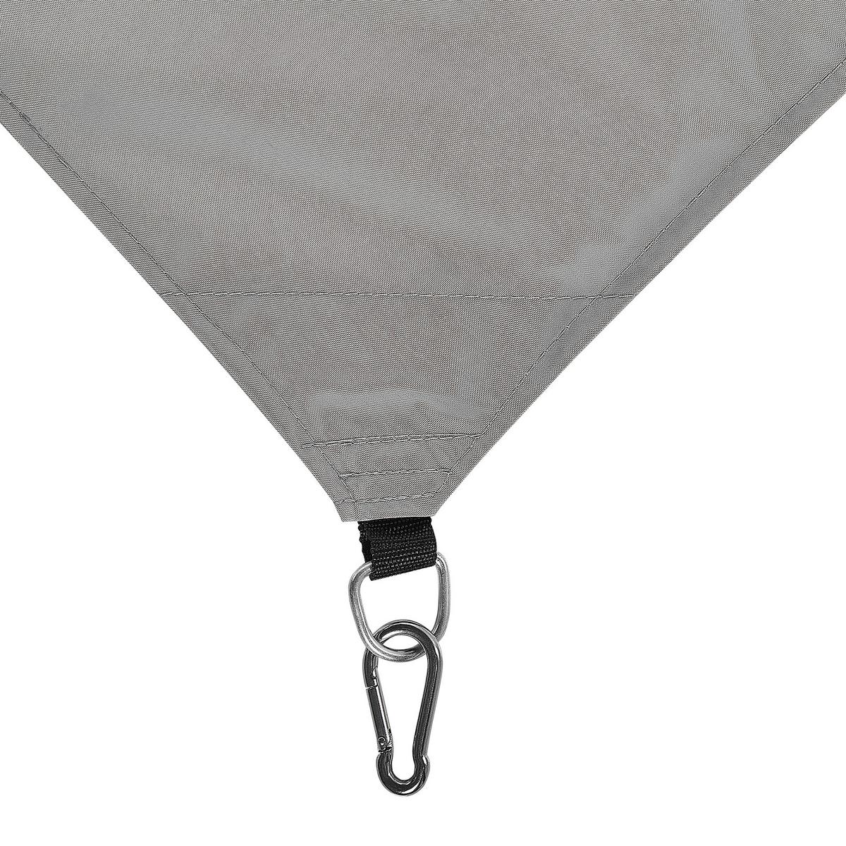 SONNENSEGEL grau quadratisch 300/300 cm Lukka - Grau, Kunststoff (300/300cm) - Beliani