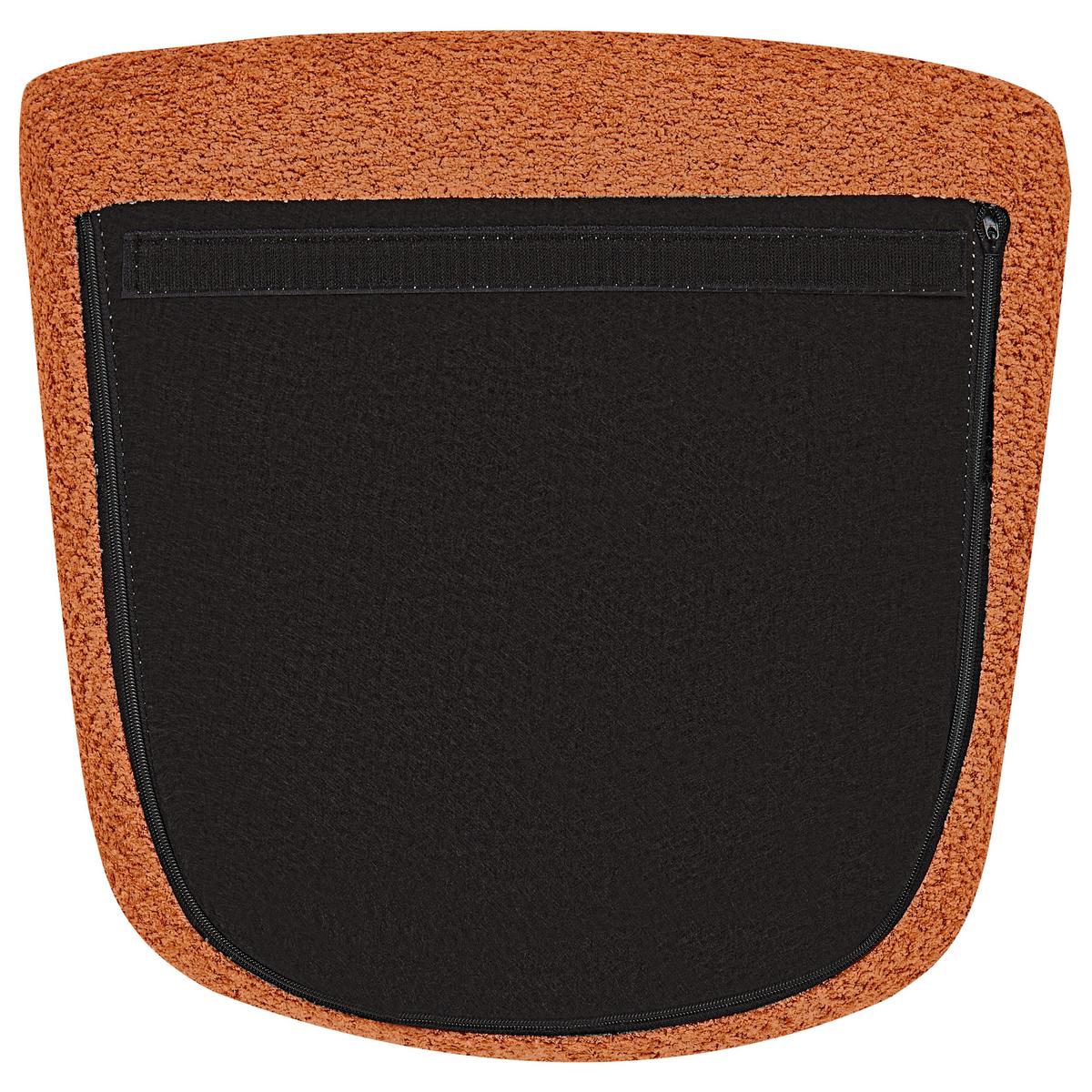 SCHAUKELSESSEL Bouclé Orange Anaset - Goldfarben/Orange, Textil (74/99/99cm) - Beliani