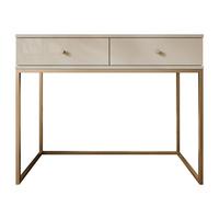 KONSOLENTISCH Esipix - Kaschmir/Goldfarben, Holzwerkstoff/Metall (40/100/80cm) - MIRJAN24