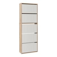 SCHUHKIPPER Lund - Sonoma Eiche, Holzwerkstoff (24/169/60cm) - [en.casa]