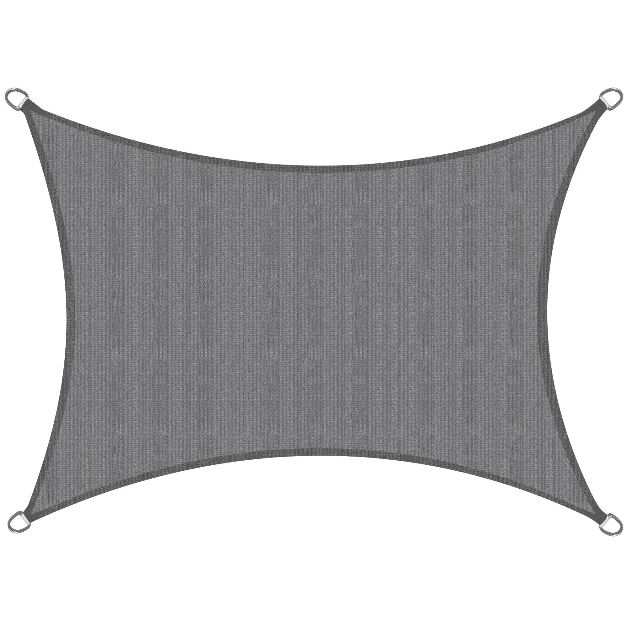 SONNENSEGEL SolVision HS9 300/400 cm rechteckig Anthrazit HDPE - Anthrazit, Kunststoff (400/300cm) - Sol Royal