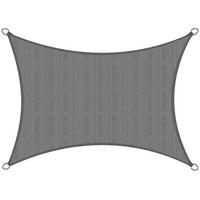 SONNENSEGEL SolVision HS9 300/400 cm rechteckig Anthrazit HDPE - Anthrazit, Kunststoff (400/300cm) - Sol Royal