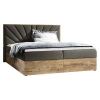 BOXBETT Wood 7 - H3 - Braun, Holz/Textil (180/200cm) - MIRJAN24