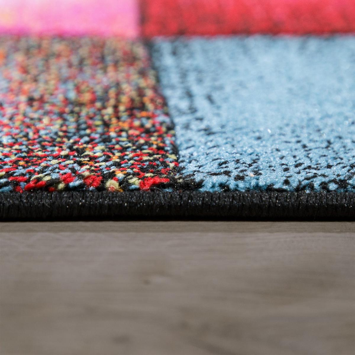 KURZFLORTEPPICH, kariert, aus Polypropylen, Florhöhe 12 mm, Mehrfarbig, 160 x 230 cm - Multicolor, Textil (230/160cm) - KADIMA DESIGN