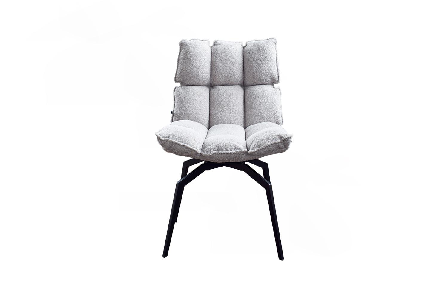 ESSZIMMERSTUHL BARO Grau Webstoff Drehbar (360°) (1er-Set) - Grau, Kunststoff/Textil (54/86/65cm) - KAWOLA