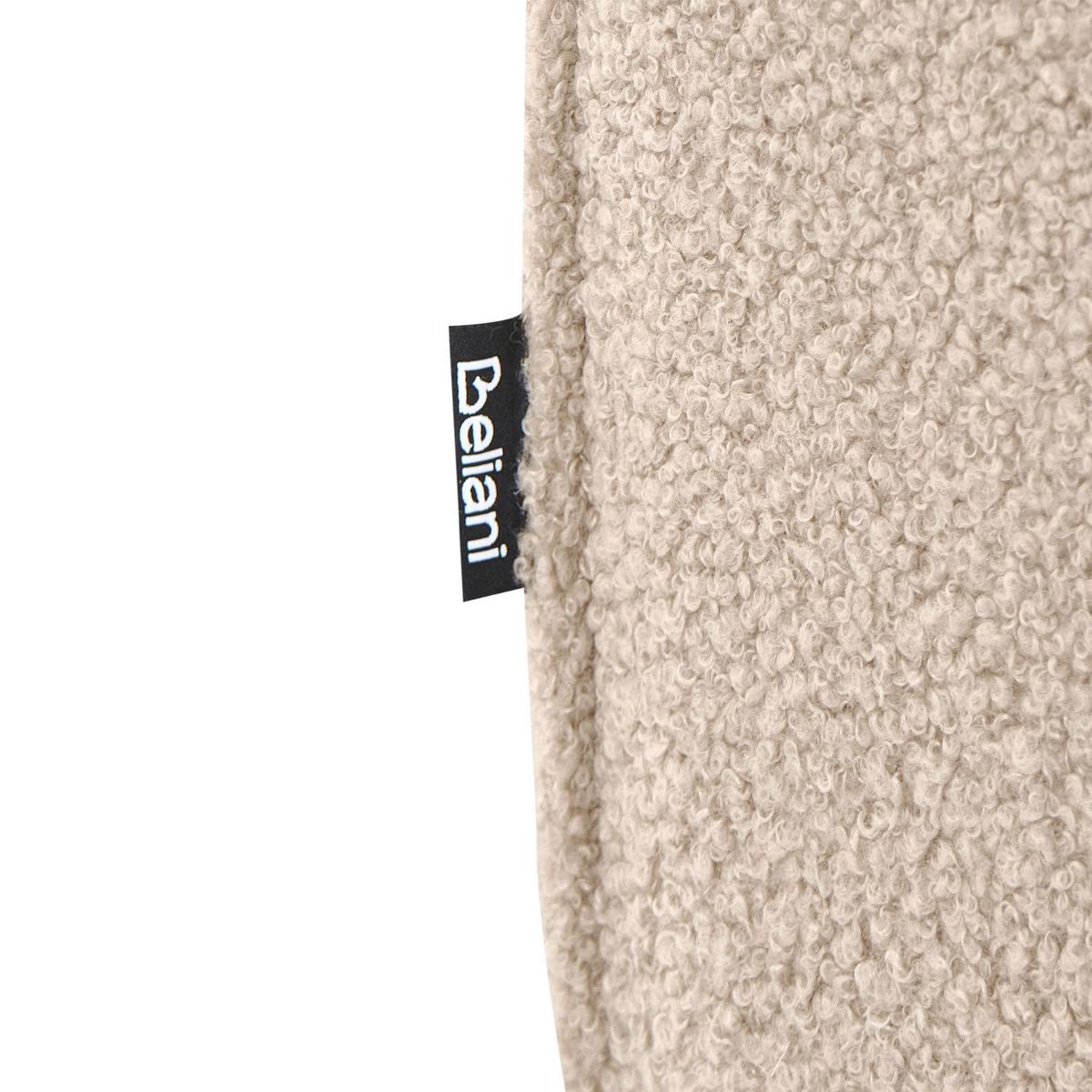 OTTOMANE Bouclé Beige Axebo - Beige, Textil (70/42/70cm) - Beliani