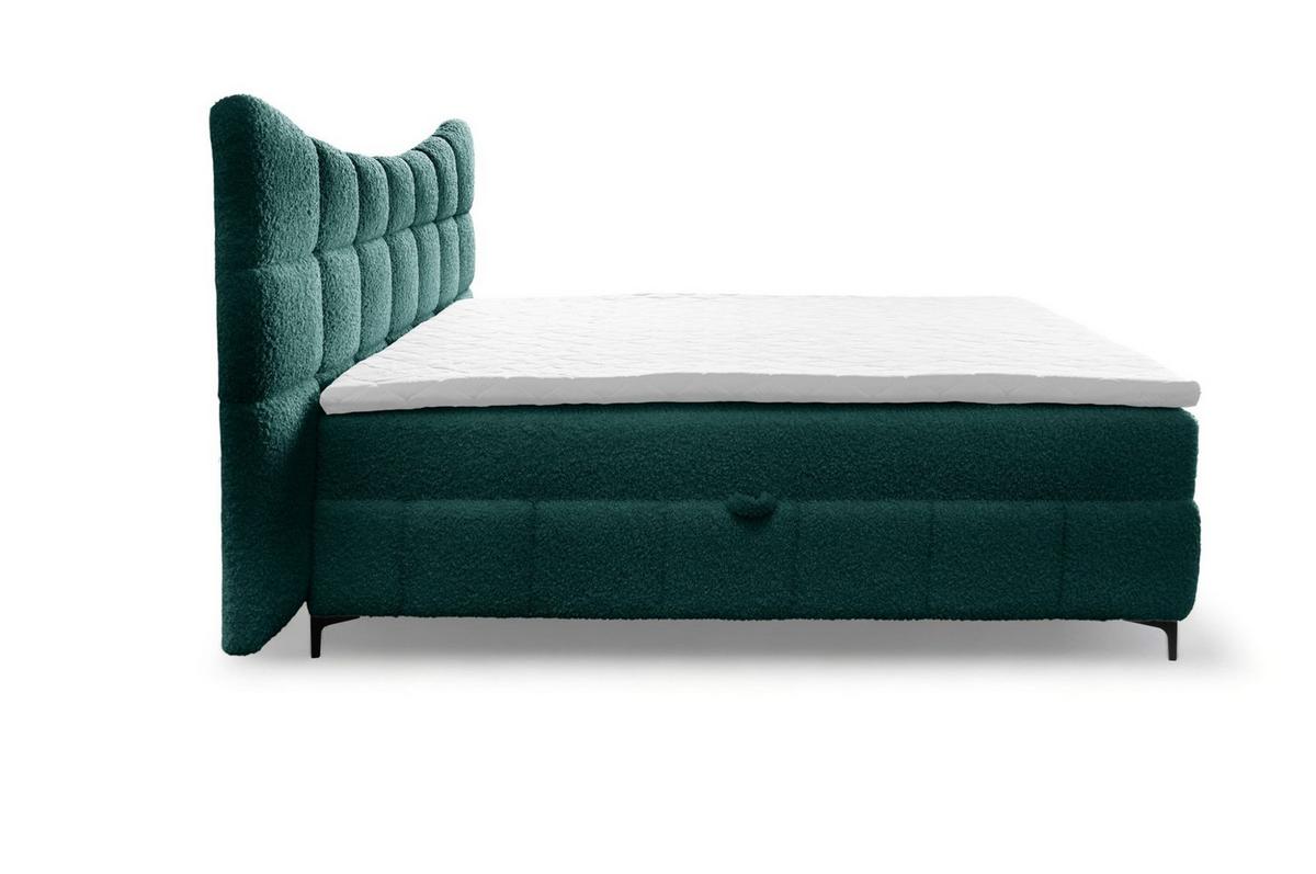 BOXBETT Nova In Rolf - Türkis, Holzwerkstoff/Textil (160/200cm) - Fun Möbel