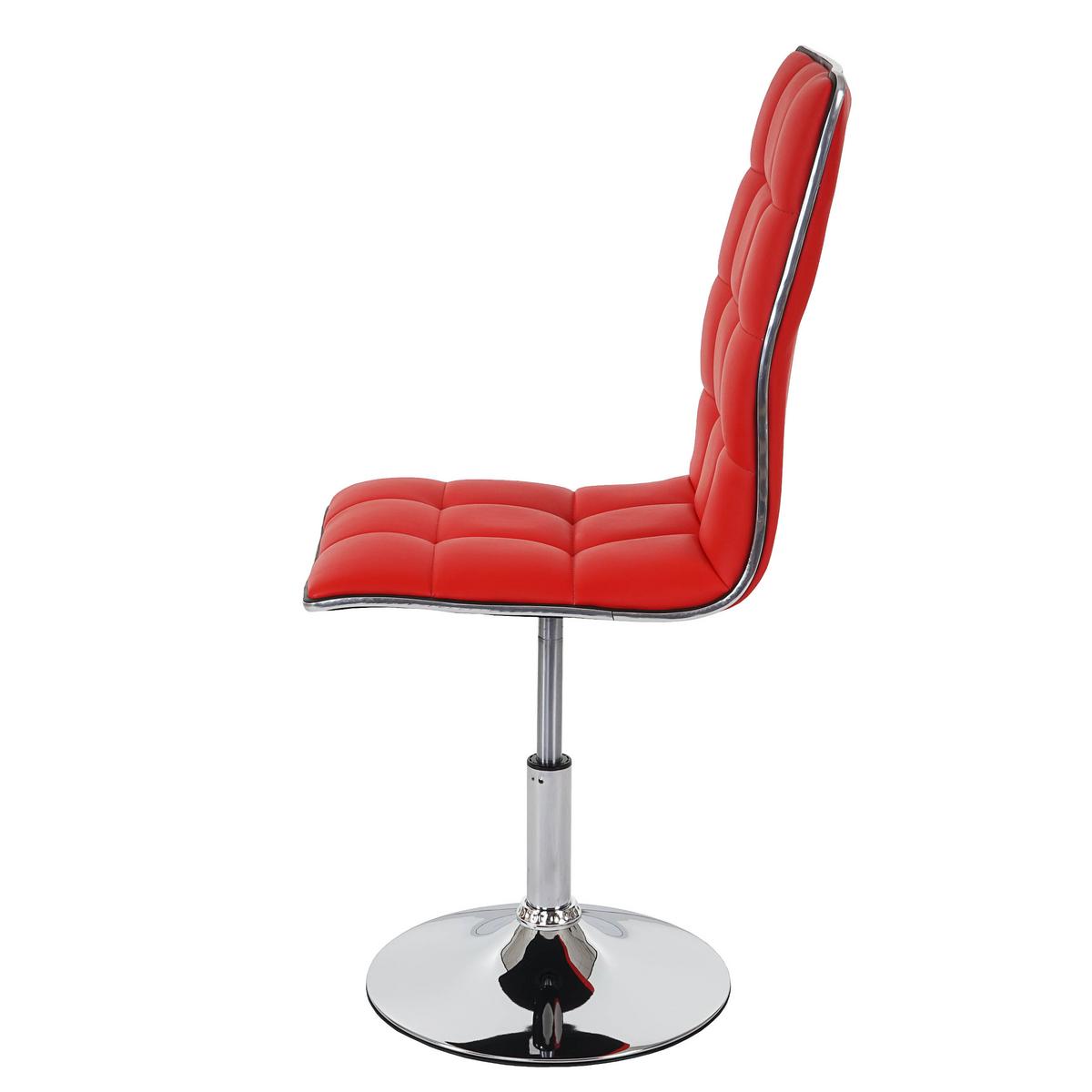 ESSZIMMERSTUHL Rot 6er-Set - Rot, Textil (43/103/54cm) - MCW
