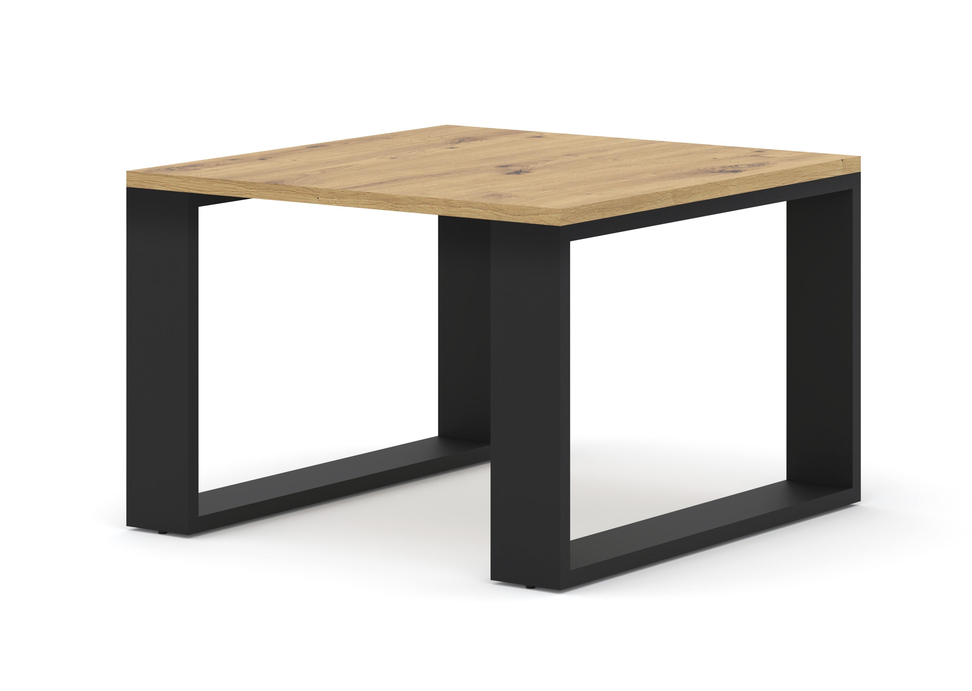 COUCHTISCH Artisan, Schwarz 60/40/60 - Schwarz, Holzwerkstoff (60/60/40cm) - RAUMHIRSCH FURNITURE
