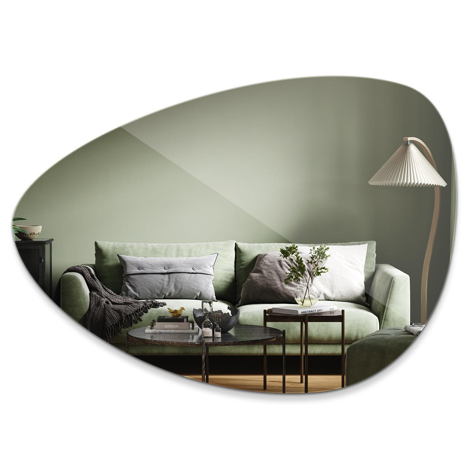 SPIEGEL 50x70 cm asymmetrisch - Transparent, Glas (50/70/0.4cm) - TULUP