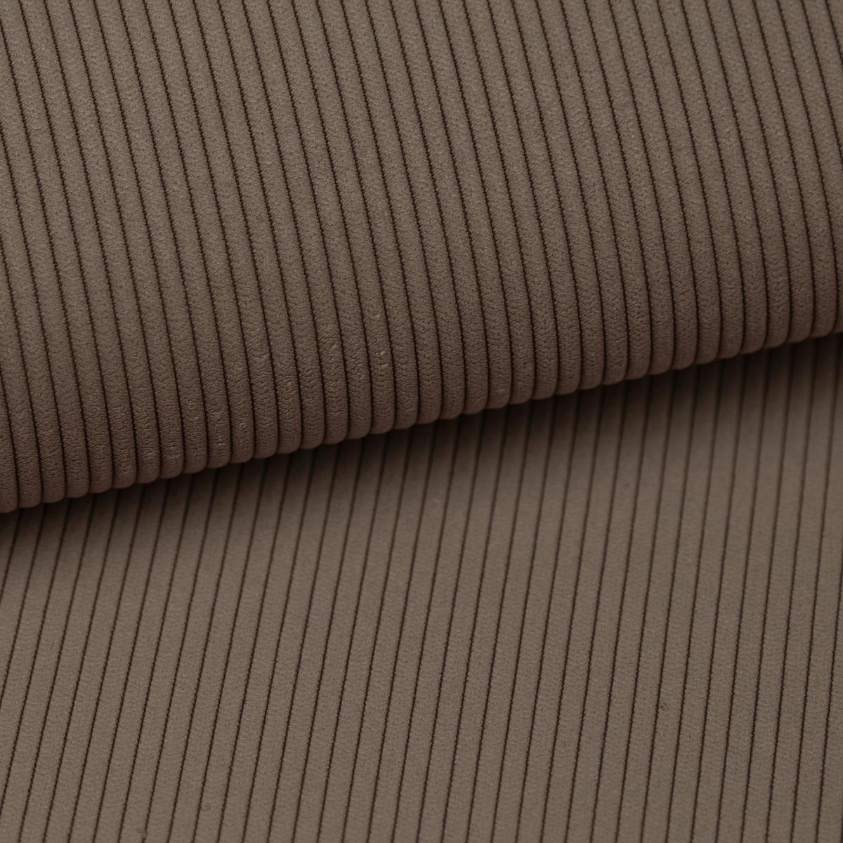 SOFA braun Cord-Stoff 202 x 361 cm, Wohnlandschaft U-Form - Schwarz/Braun, Holz/Textil (361/87/202cm) - Inn.Furn