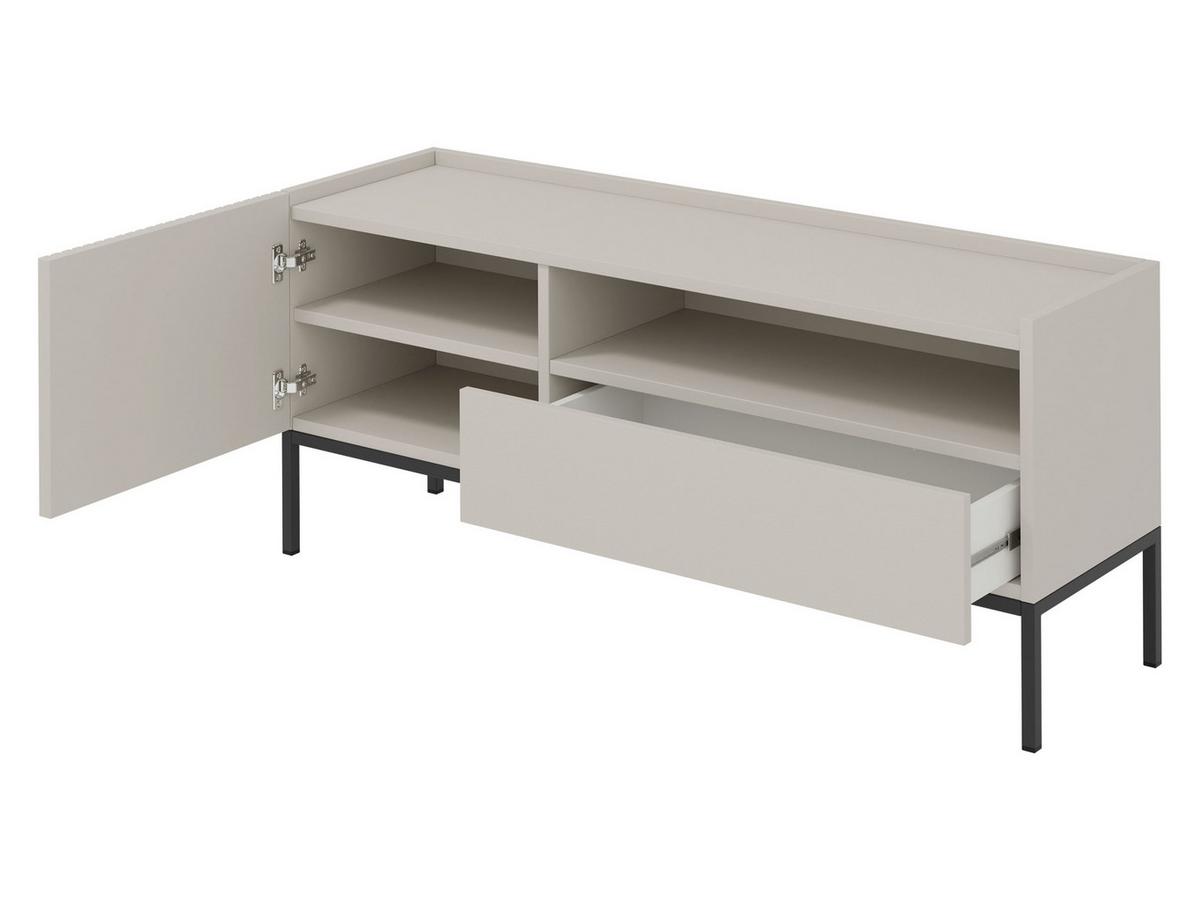 TV-ELEMENT Como 150 1D1SZ - Schwarz/Eiche Artisan, Holzwerkstoff/Metall (150/60/42cm) - MIRJAN24
