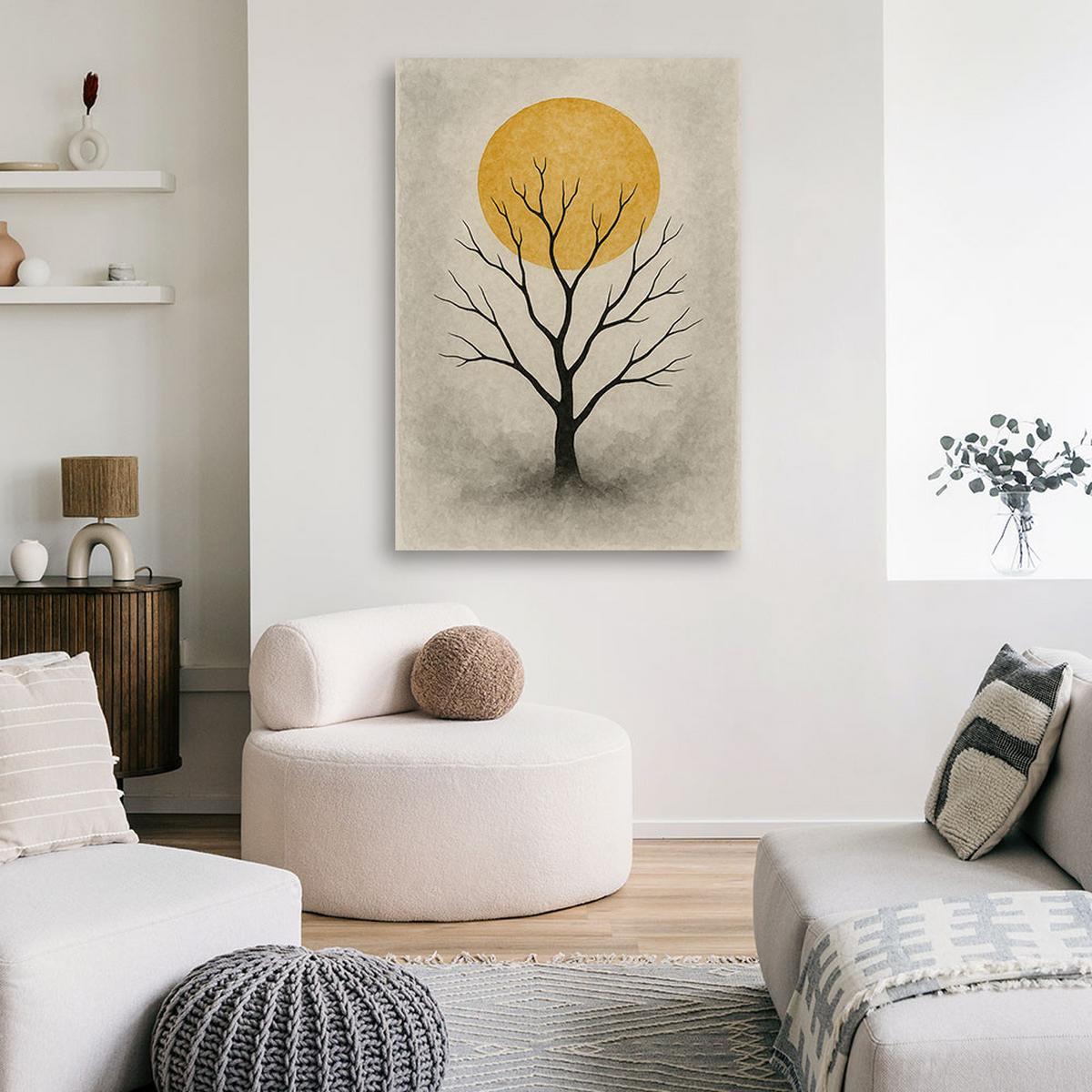 LEINWANDBILD Natur und Botanik 80x120cm - Grau, Textil (80/120cm) - Feeby