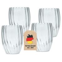 THERMO TEE GLAS 210ml (4-tlg) - Transparent, Glas - Intirilife