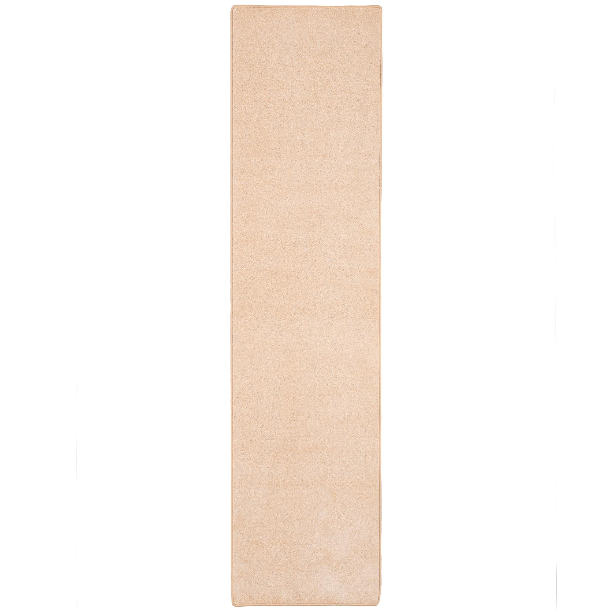 TREND VELOURS LÄUFER TEPPICH JOY - Beige, Textil (80/320cm) - Snapstyle
