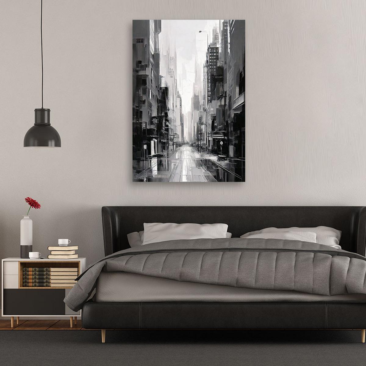 LEINWANDBILD Abstraktion 20x30cm - Schwarz, Textil (20/30cm) - Feeby