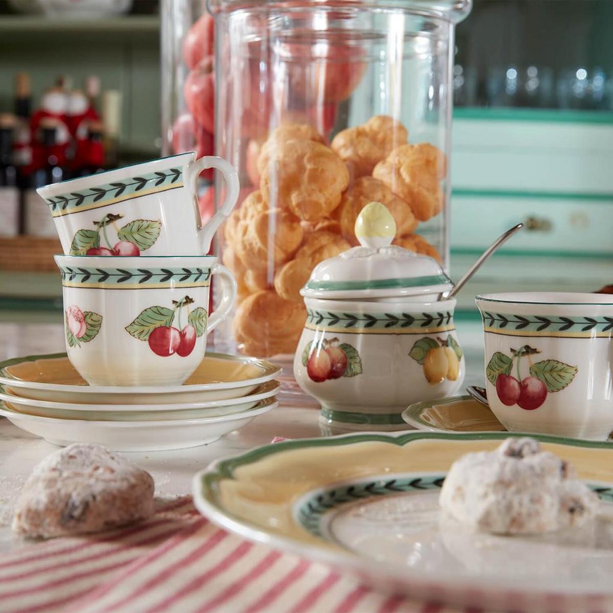 KAFFEETASSEN French Garden Fleurence bunt 120 ml 6er Set - Multicolor, Keramik (0.12L) - Villeroy & Boch