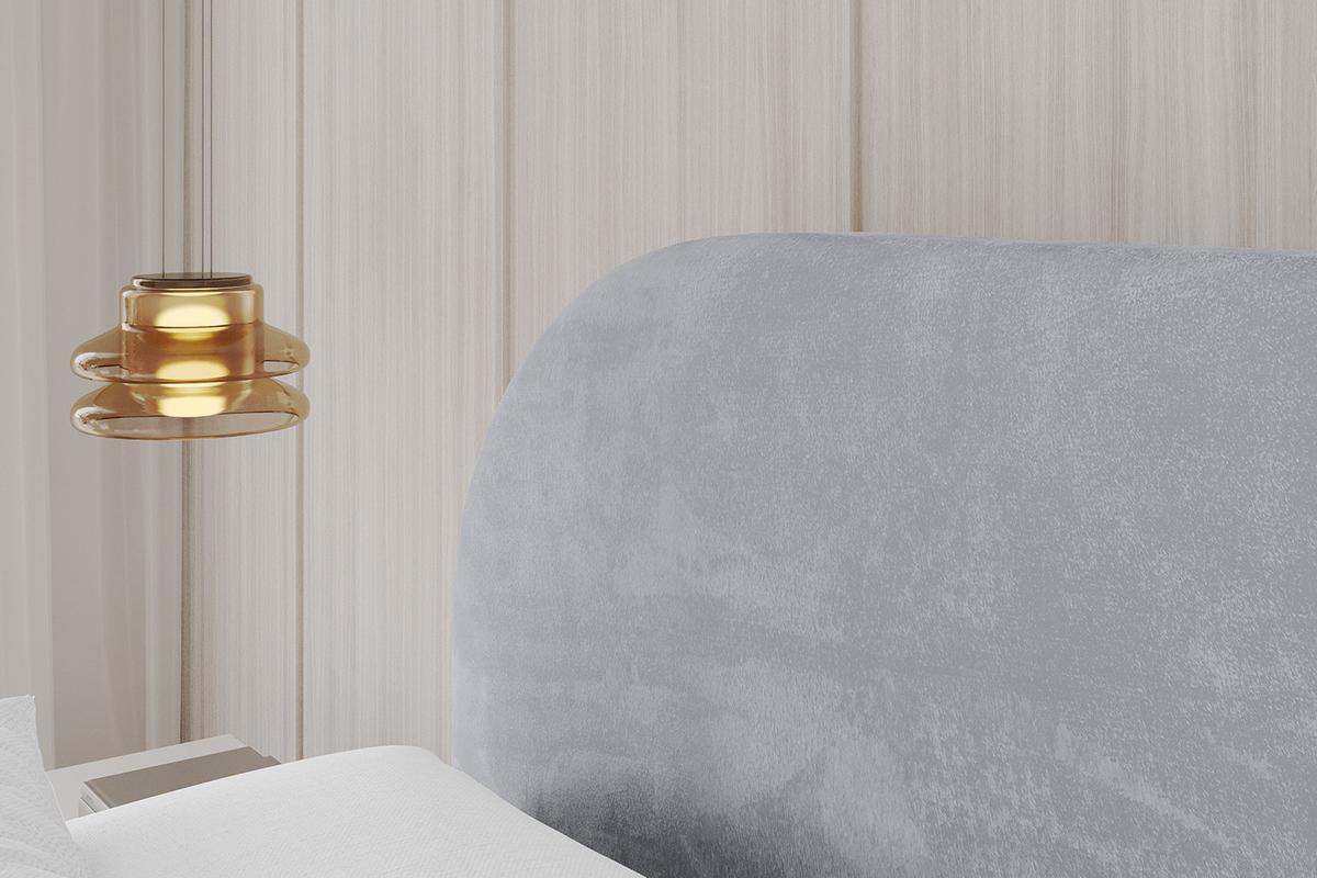 POLSTERBETT mit Bettkasten und Lattenrost, Boxbett ohne Matratze - TIVON 180x200 Hellgrau - Hellgrau, Holzwerkstoff/Textil (180/200cm) - ALTDECOR