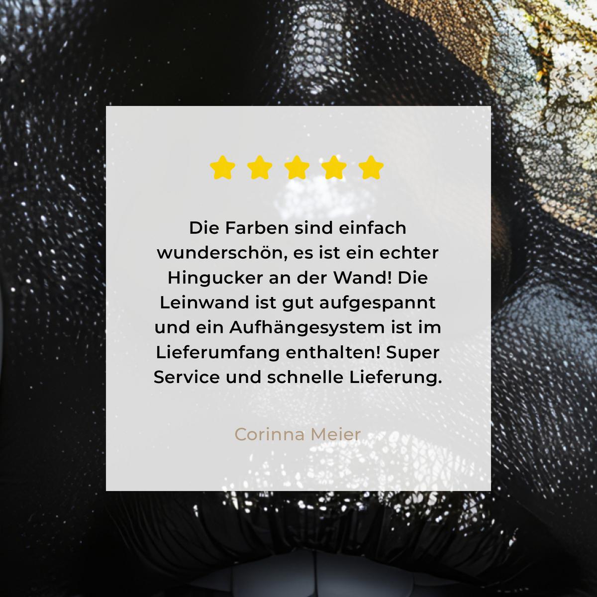 LEINWANDBILD Frau - Gold - Porträt - Schwarz-Weiß - Luxus Deko Groß 90x90 cm - Hellblau, Textil (90/90cm) - MuchoWow