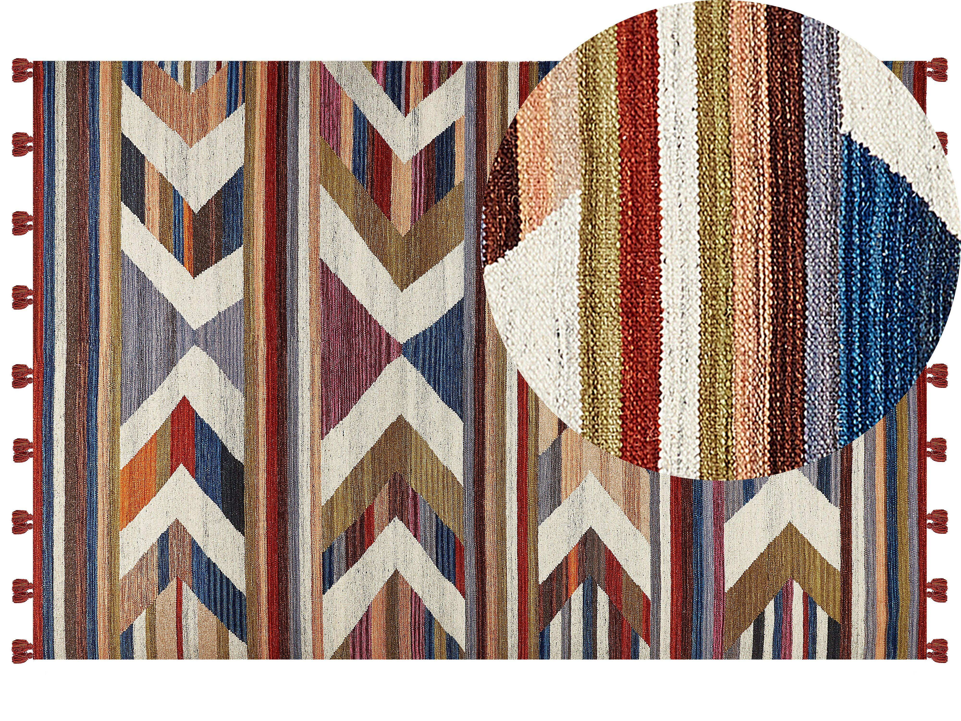 KELIM-TEPPICH Mrgashat 300/200 cm - Multicolor, Textil (200/300cm) - Beliani
