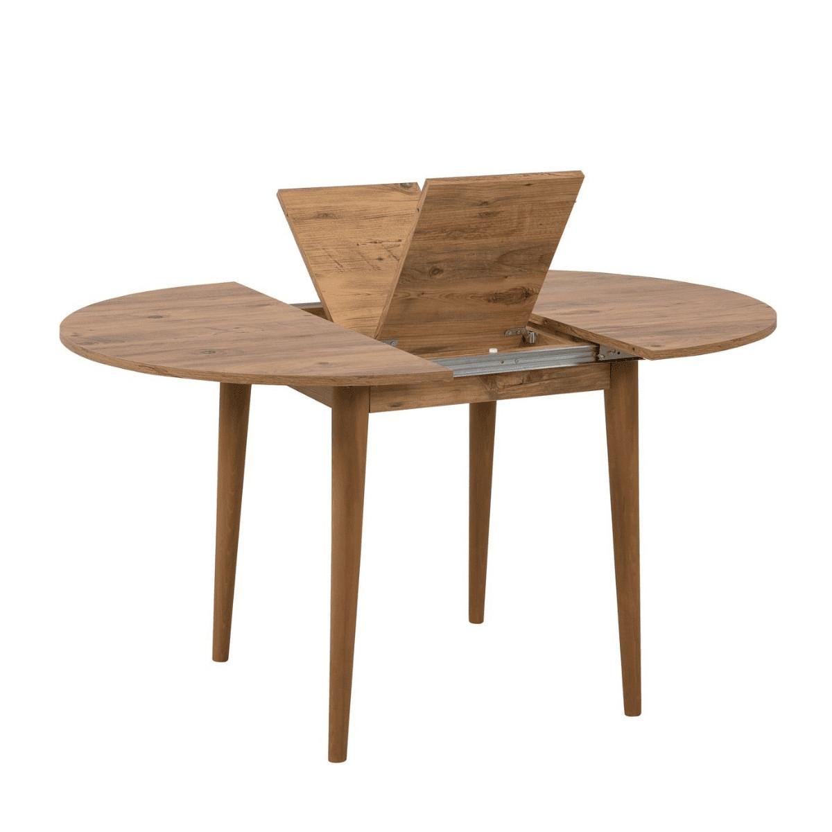 TISCH mit Massivholzbeinen - vina 100/100/75 cm - Kieferfarben, Holzwerkstoff (105/100/75cm) - Calicosy