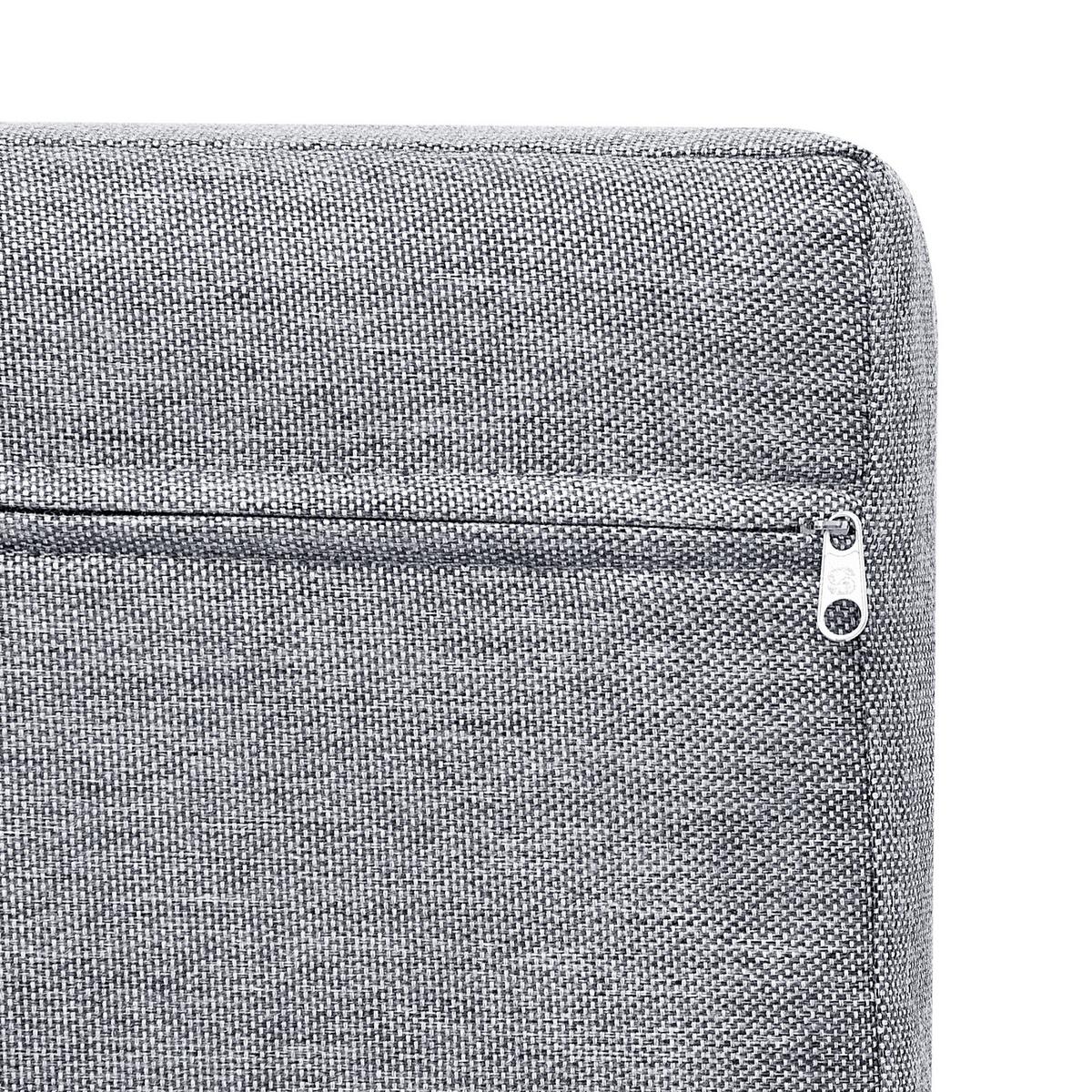 OUTDOOR-KISSENBEZUG-SET Grau Sano - Grau, Textil (76/76cm) - Beliani