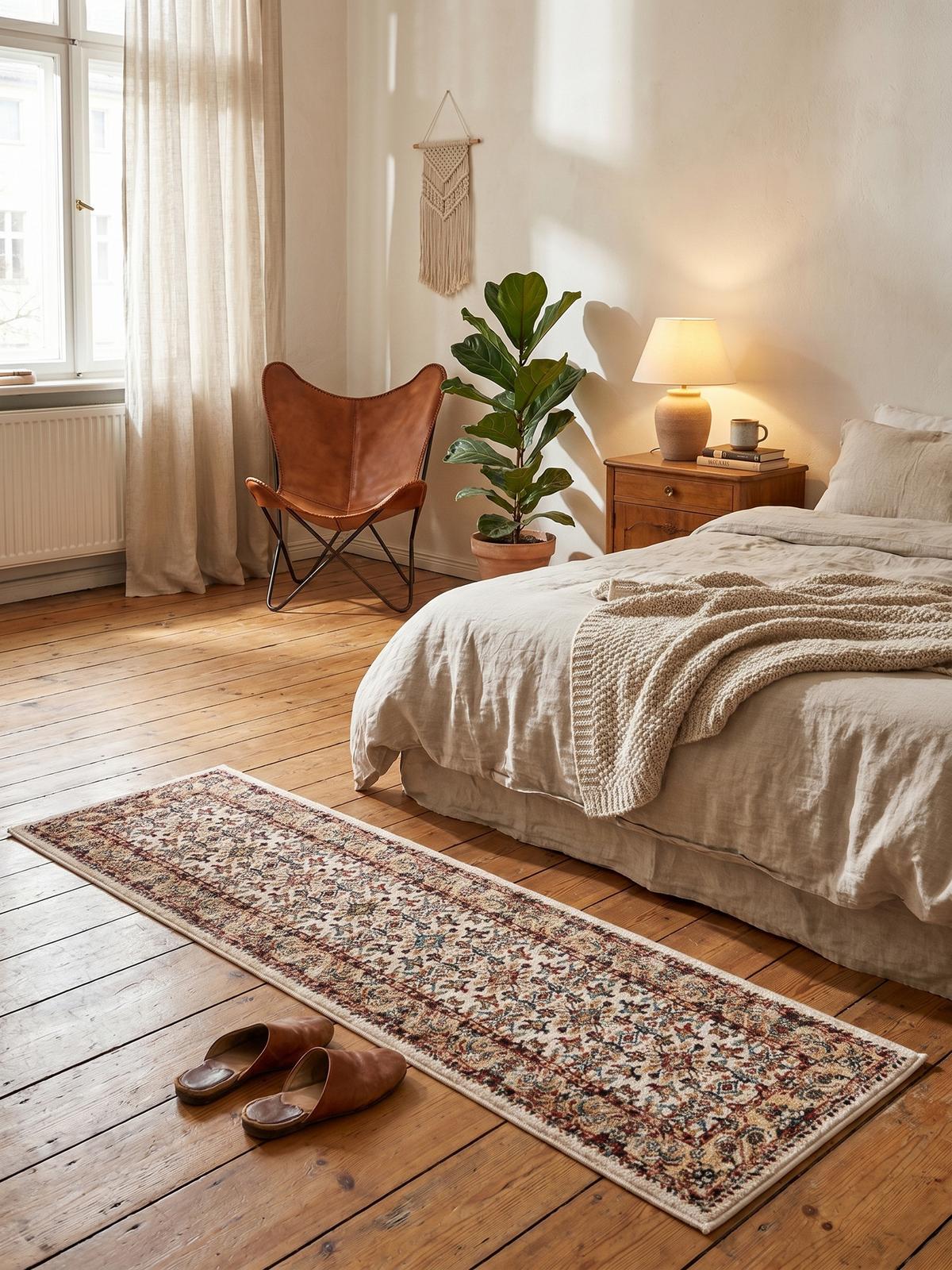 KURZFLORTEPPICH GLAZERT, orientalisch, Natur, 80 x 150 cm - Naturfarben, Textil (150/80cm) - KADIMA DESIGN