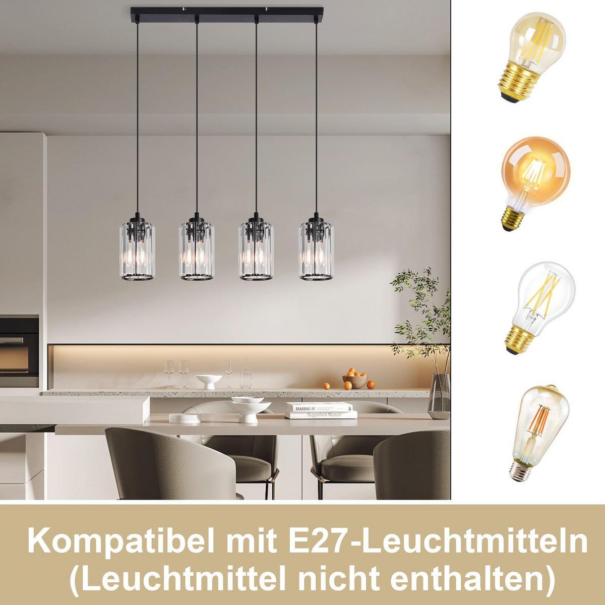 PENDELLEUCHTE Marshall 58/5/140 cm - Schwarz, Metall (5/58/140cm) - Nettlife